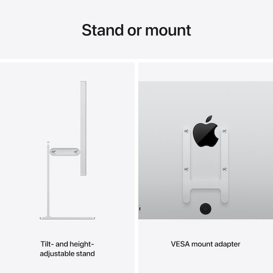 Apple Studio Display XDR HDR Monitor 27" 5120x2880 Weiß Standardglas VESA-Montageadapter (ohne Ständer)