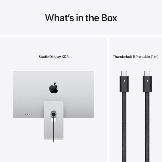 Apple Studio Display XDR HDR Monitor 27" 5120x2880 Weiß Standardglas VESA-Montageadapter (ohne Ständer)