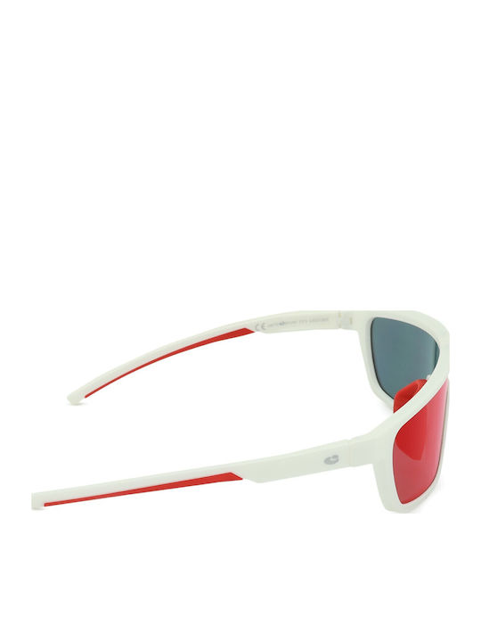 Centrostyle Mask Kids Sunglasses with Mirror Lenses White