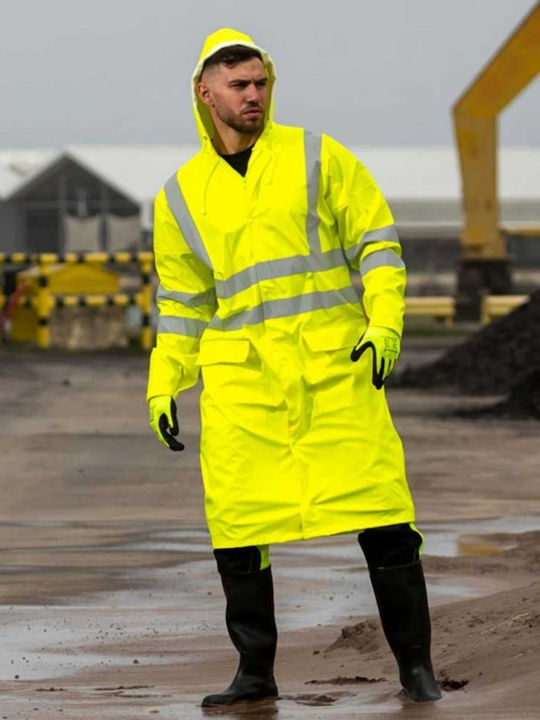 Active Gear Wasserdichtes und Winddichtes Herren Arbeitskleidung mit Reflektierenden Bändern Gelb Active Gear Wasserdichtes und Winddichtes Herren Arbeitskleidung mit Reflektierenden Bändern Gelb