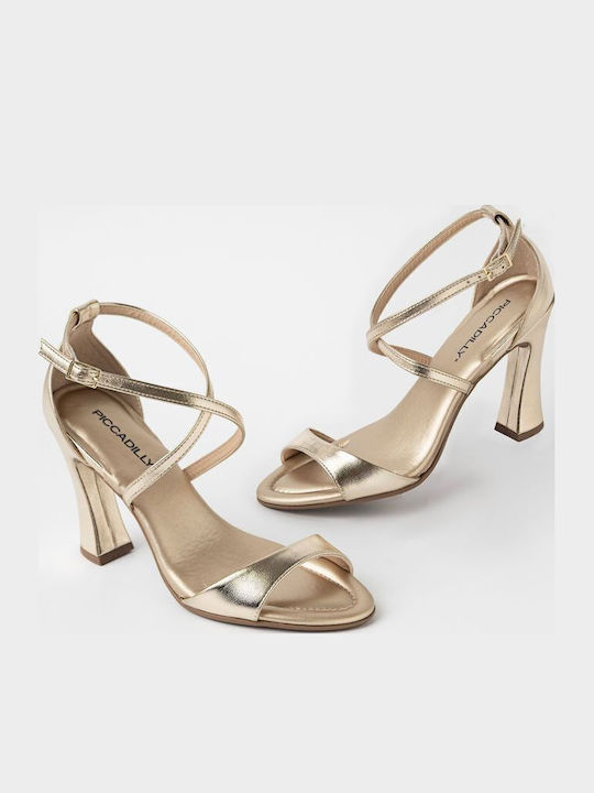 Anatomische Goldene Damen Sandalen