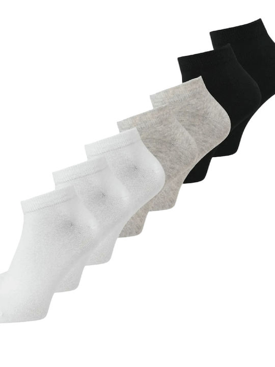 Jack & Jones Herren Socken Weiß-Schwarz-Grau 7er Pack
