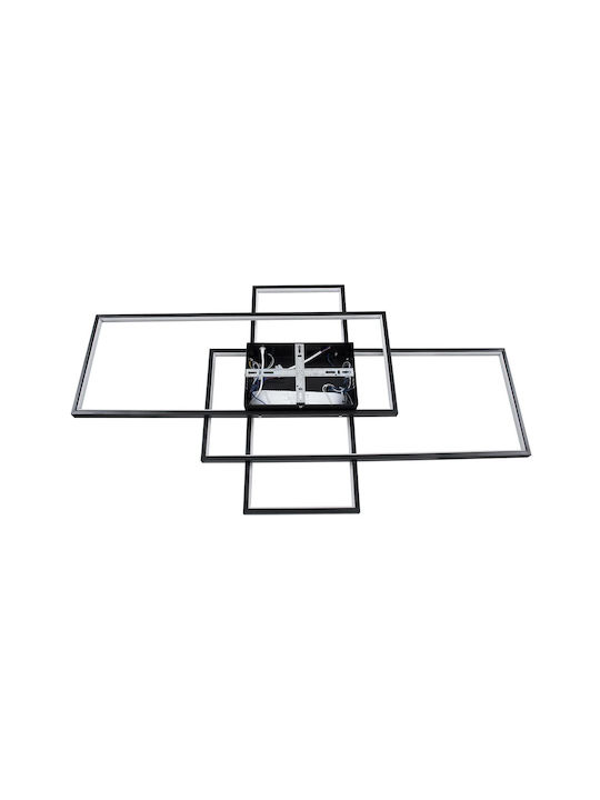 kelvo Quadra Ceiling Light 60cm Black with Integrated LED