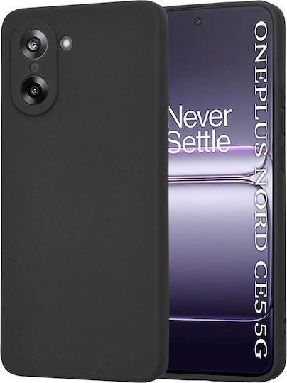 Techsuit Softflex Umschlag Rückseite Silikon Schwarz (OnePlus Nord CE5)