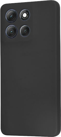 Techsuit Softflex Umschlag Rückseite Silikon Schwarz (Moto G86)