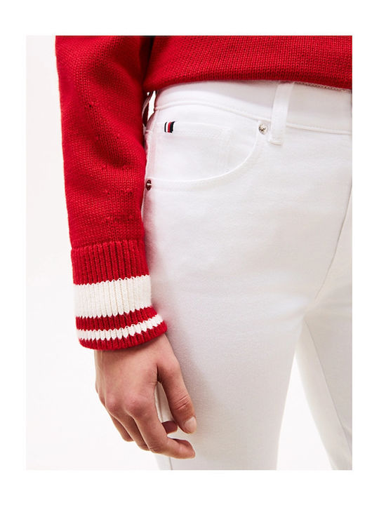 Γυναικείο Jean Παντελόνι Καμπάνα σε Bootcut Εφαρμογή Λευκό