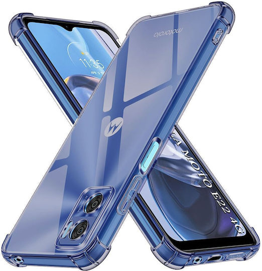Techsuit Moto Bumper Σιλικόνης Διάφανο (Moto E22)