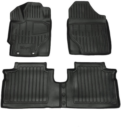 Race Action Car Mats Toyota Yaris III XP13 2011-2020 3-Door 5-Door Rubber Raised Sides Fastenings Passenger Cars 4 Pieces 5022574/st
