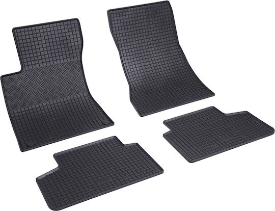 Rigum Set of Front and Rear Mats 4pcs for Mercedes-Benz GLB Black