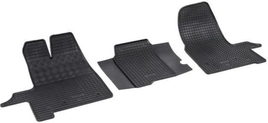 Rigum Set of Front and Rear Mats 3pcs for Ford Transit 2013+ Black