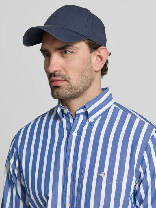 Μακρυμάνικo Βαμβακερό Πουκάμισο Ριγέ College Blue