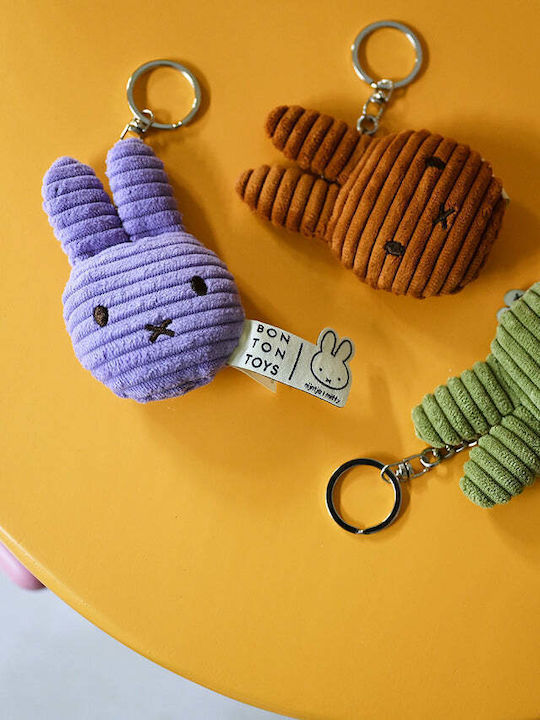 Miffy Corduroy Pink Flat Keychain Eco Dusty Pink 24205067