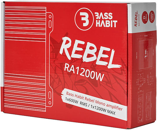 Bass Habit Car Audio Amplifier 1 Channel (D Class)
