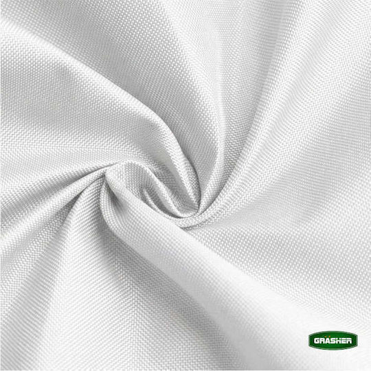 Grasher Square Shade Sail White With Hoops & With PU Coating 3x3m 180gr/m²