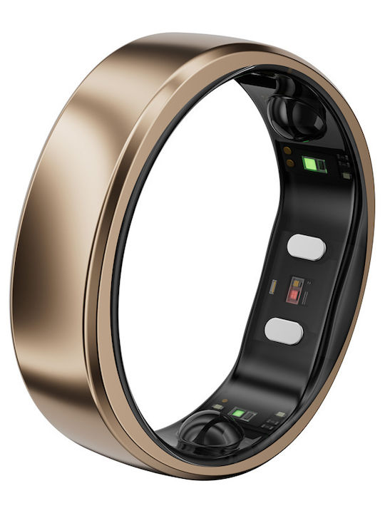RingConn Gen 2 Air Intelligente Ringe 18.2mm Wasserdicht mit Herzfrequenzsensor Dune Gold