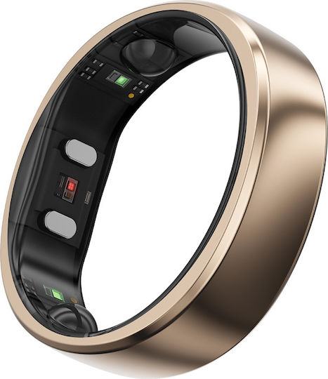 RingConn Gen 2 Air Smart Ring 18.2mm Waterproof with Heart Beat Monitor Dune Gold