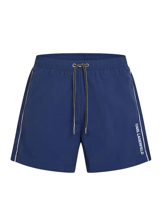 Costum De Baie Bărbați Pantaloni Scurți Albaștri