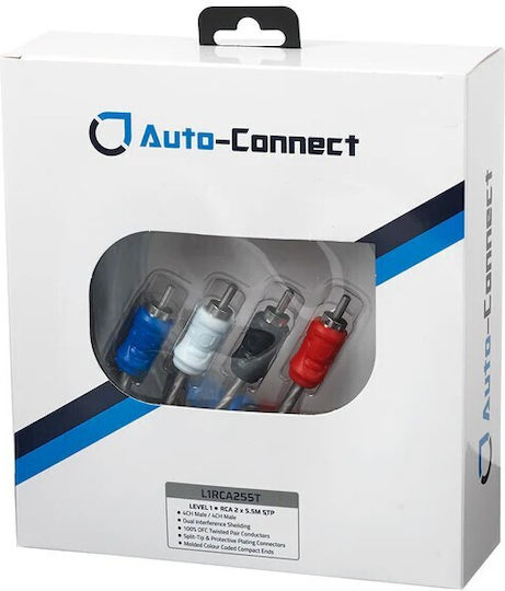 L1rca255t 4-channel Twisted-pair Rca Signal Cable Level 1 Auto-connect 5.5m