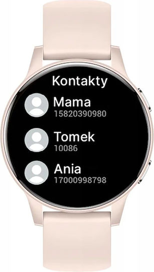 Forever iGo Watch 4! JW-600 46mm με Παλμογράφο (Ροζ - Large)