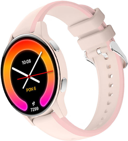 Forever iGo Watch 4! JW-600 46mm με Παλμογράφο (Ροζ - Large)