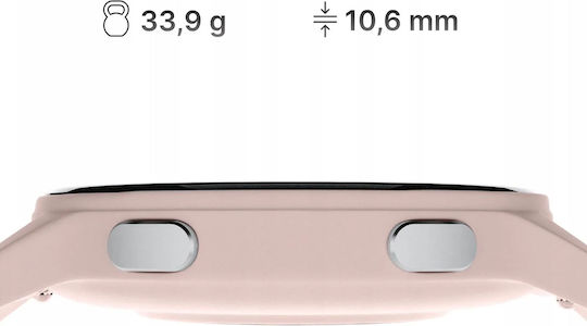 Forever iGo Watch 4! JW-600 46mm με Παλμογράφο (Ροζ - Large)