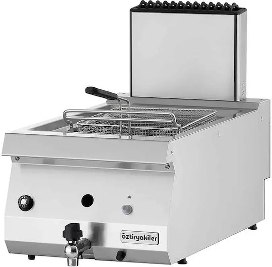 Oztiryakiler Gas Fryer 10kW Capacity 12lt 40x70x28cm