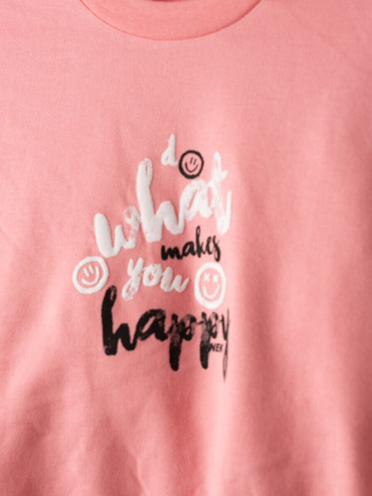 Kids Sweatpants Set Coral