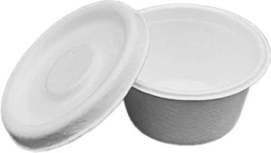 Sauce Container 2oz 70ml Sugarcane Lid 50pcs
