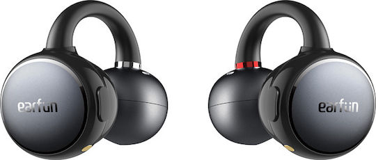 Earfun Clip In-ear Bluetooth Handsfree Ακουστικά με Αντοχή στον Ιδρώτα Μαύρα
