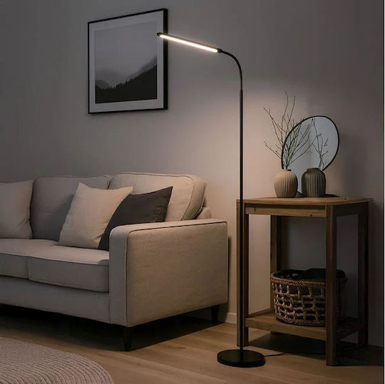 Lampadare De Podea Negru Cu LED Integrat
