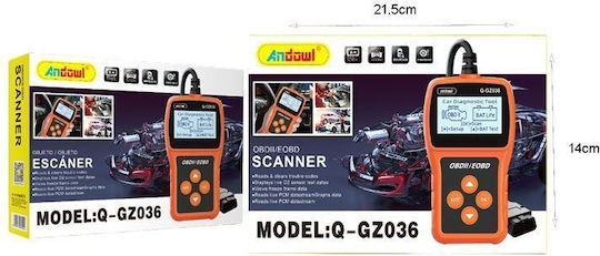 Andowl Digital Car Diagnostic Obdii Eobd Q-gz36 Scanner Q-gz36 075697
