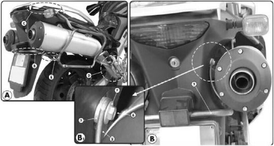 Givi Seitliche Halterungen Für Suzuki DL 1000 V-STROM Monokey Side