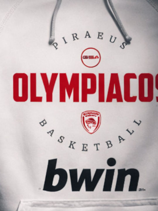 Sweatshirt with Hood White