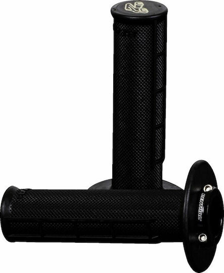 Χερουλια Τιμονιου Grips Lock-on Mx R-works Ult Tac Half Waff Μαυρο Ren-g236 Renthal