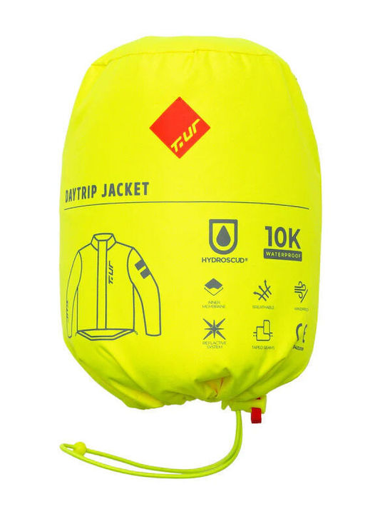 T.ur Daytrip Men's Waterproof Riding Jacket Fluo Yellow