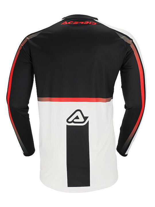 Acerbis Linear Ανδρική Μπλούζα Motocross Μακρυμάνικη Μαύρο Χρώμα