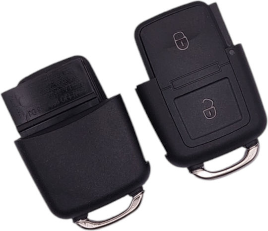 Car Key Shell with Blade with 2 Buttons for Seat / Skoda / VW
