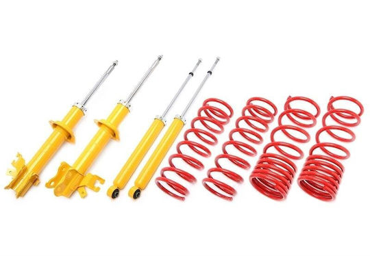 Ta Technix Shock Absorber Set Lowering 4pcs for Nissan Micra