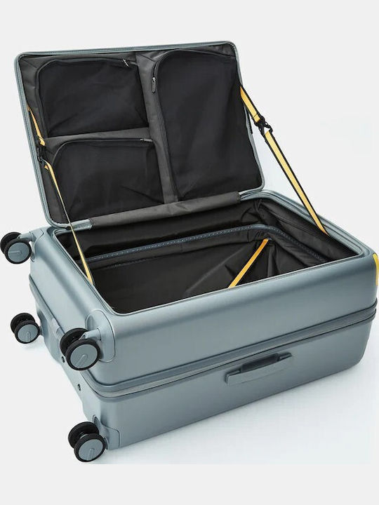 Mandarina Duck Smart Duck Голям Куфар За Пътуване Твърд Iron С 4 Колела Височина 75см