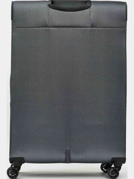 Mandarina Duck Zephyr Large Fabric Suitcase Graphite with 4 Wheels Height 83cm