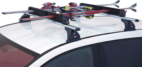 Fabbri Aluski 4 Dachträger für Autos Geeignet für 4 Skipaare oder 2 Snowboards 6801882