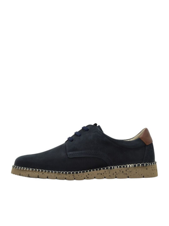 Leder Herren Freizeitschuhe Blau