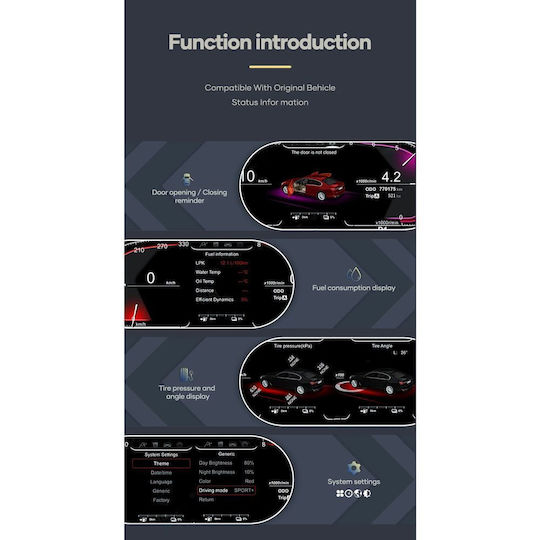Digital IQ Auto-Audiosystem Für BMW X5 (E70) / X6 (E71) 2007-2013 Mit Touchscreen 12.3"