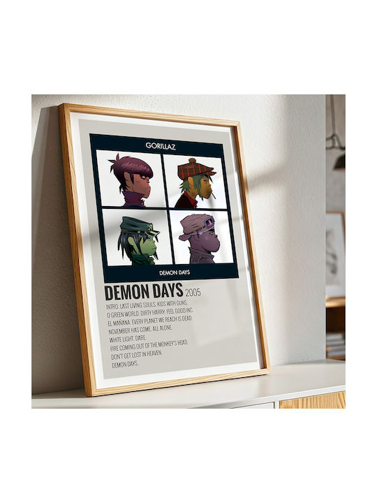 Music Poster Demon Days Gorillaz Ms598 21cm X 30cm