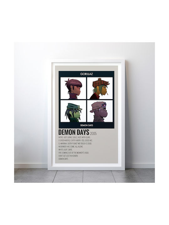 Music Poster Demon Days Gorillaz Ms598 21cm X 30cm