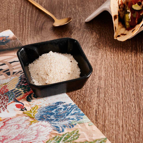 Raki Street Serving Bowl for Dip Square Ceramic Black