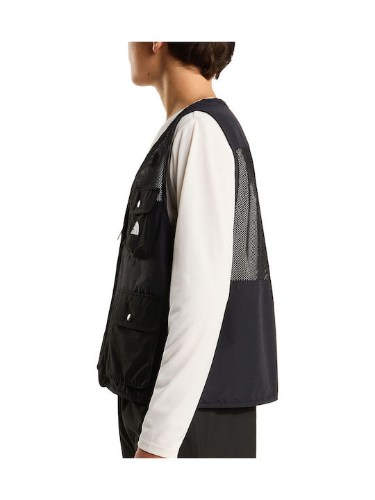 Kids Sports Sleeveless Jacket Black Camp