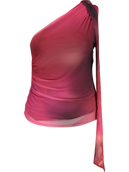 Women's Sleeveless Blouse Neon Pink