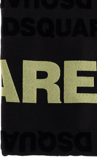 Dsquared2 Πετσέτα Θαλάσσης Βαμβακερή Μαύρη