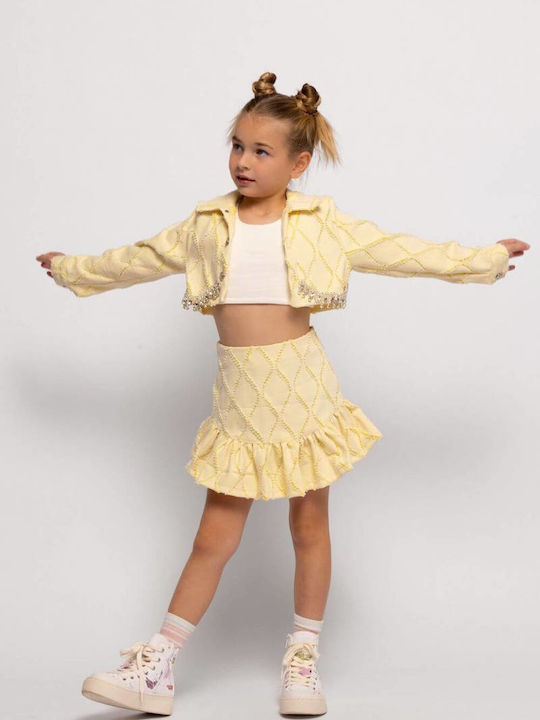 Kids Casual Jacket Yellow